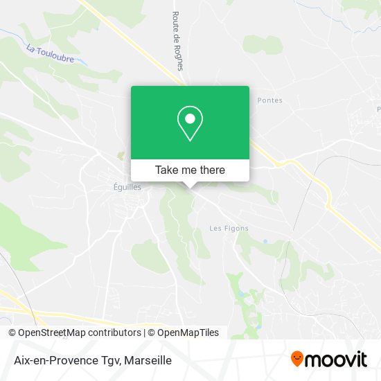 Aix-en-Provence Tgv map