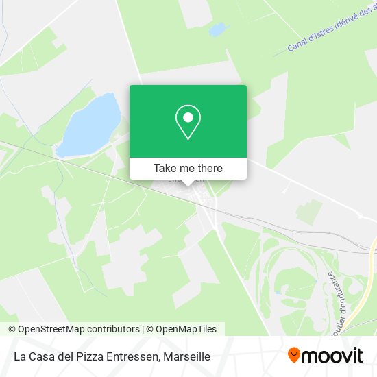 Mapa La Casa del Pizza Entressen