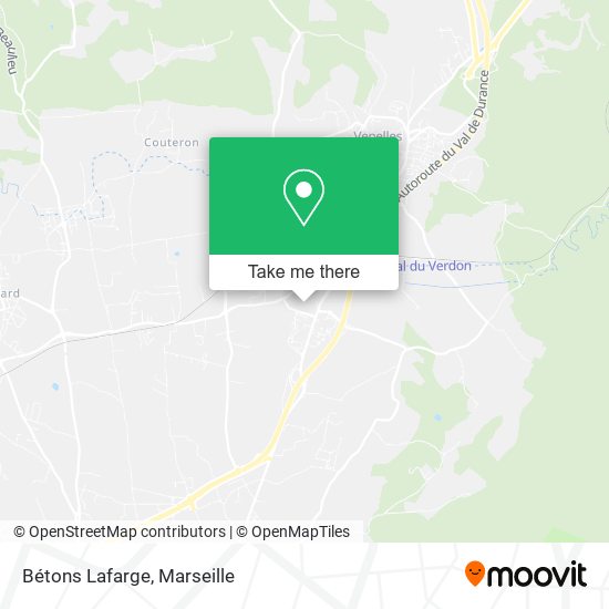 Bétons Lafarge map