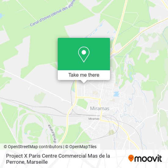 Project X Paris Centre Commercial Mas de la Perrone map