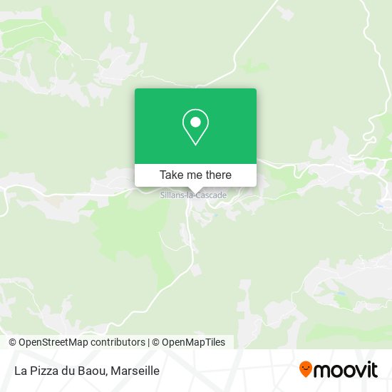 La Pizza du Baou map