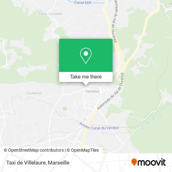 Taxi de Villelaure map