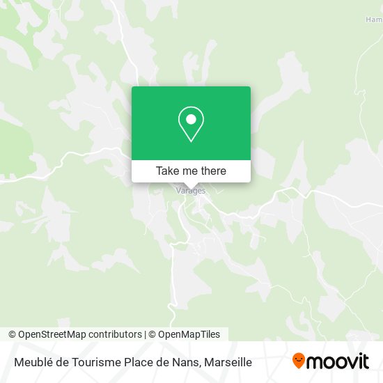 Meublé de Tourisme Place de Nans map