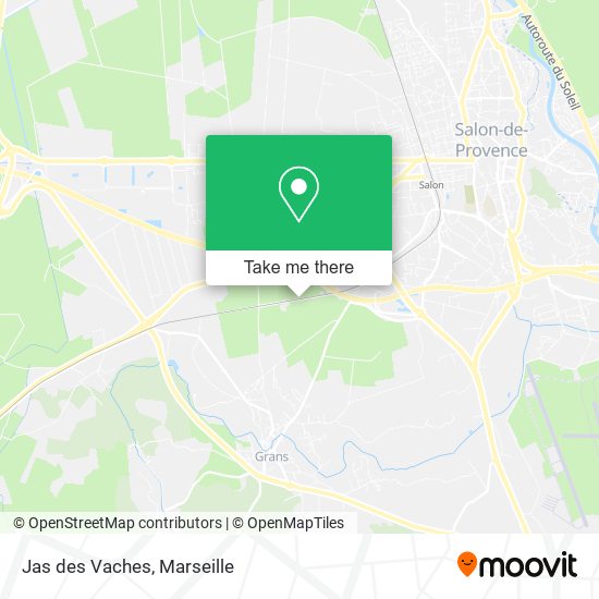 Jas des Vaches map