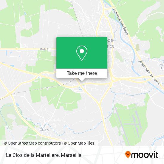 Le Clos de la Marteliere map