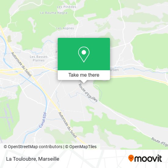 La Touloubre map