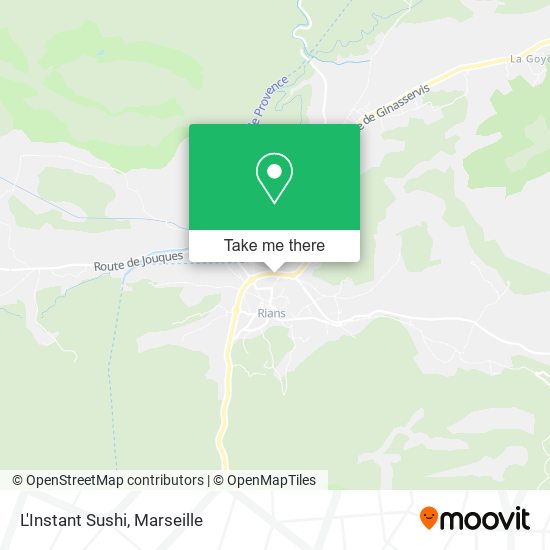 L'Instant Sushi map