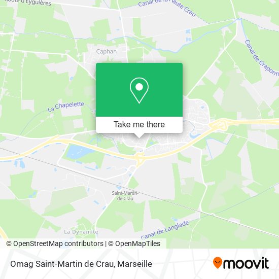 Omag Saint-Martin de Crau map