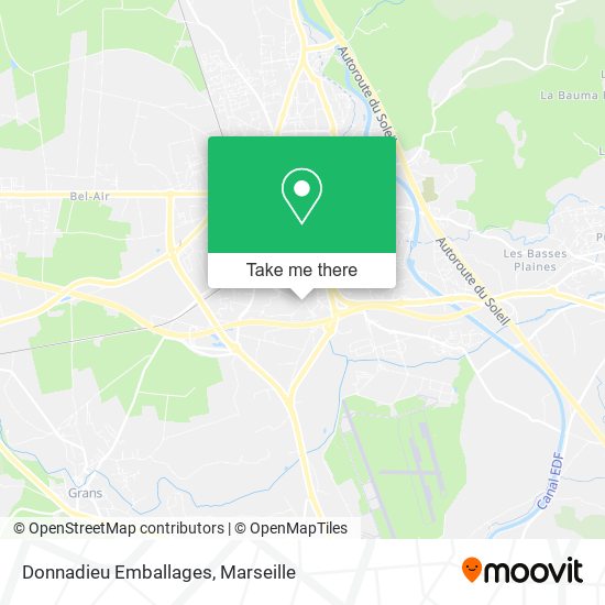 Mapa Donnadieu Emballages