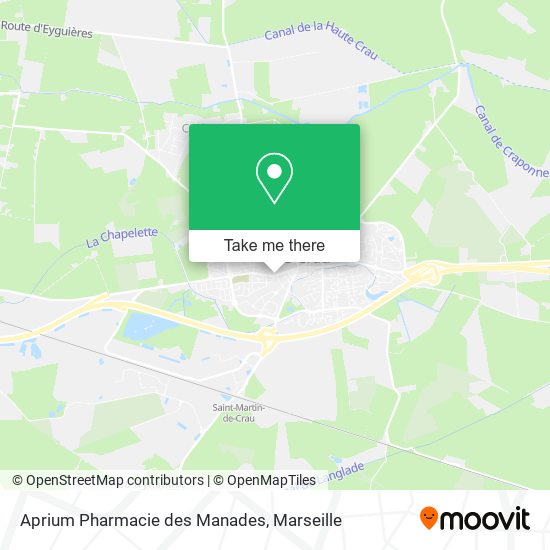 Aprium Pharmacie des Manades map