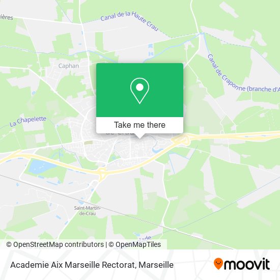 Academie Aix Marseille Rectorat map