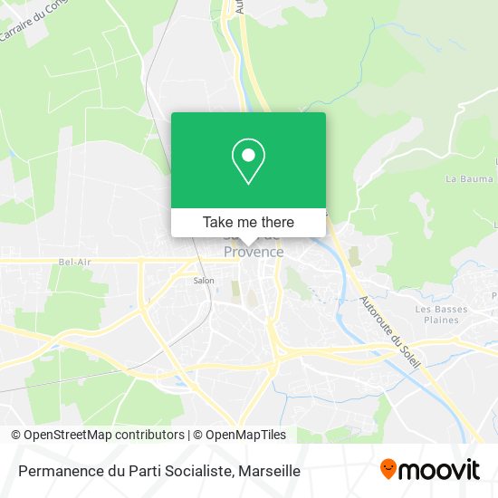 Permanence du Parti Socialiste map