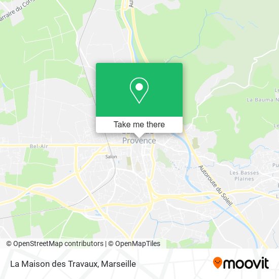 La Maison des Travaux map
