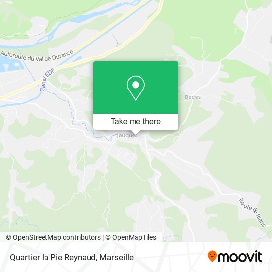 Quartier la Pie Reynaud map