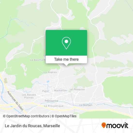 Le Jardin du Roucas map