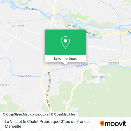 La Villa et le Chalet Prebosque-Gîtes de France map