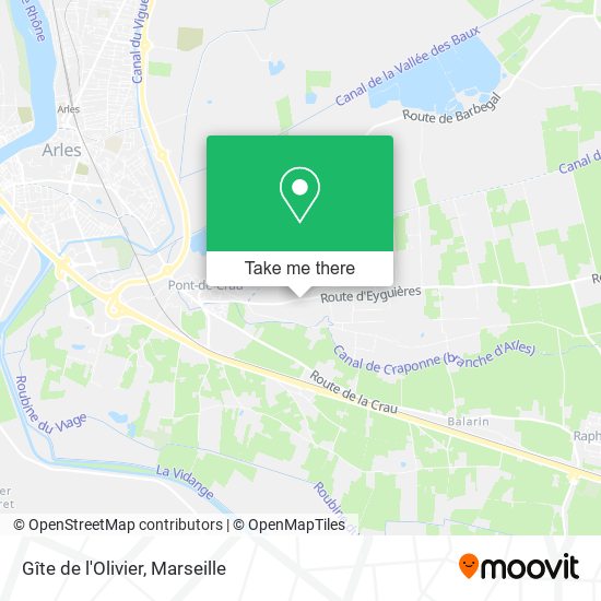 Gîte de l'Olivier map