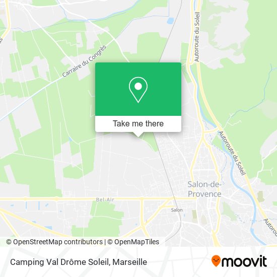Camping Val Drôme Soleil map