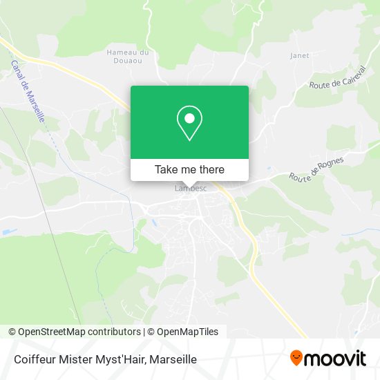 Coiffeur Mister Myst'Hair map