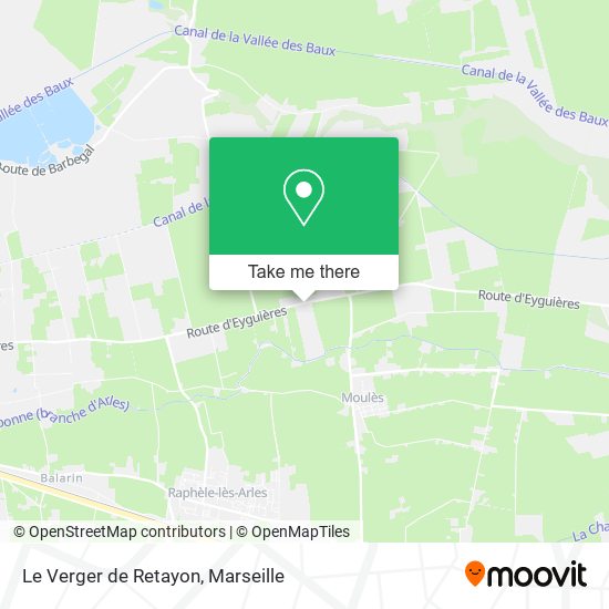 Le Verger de Retayon map