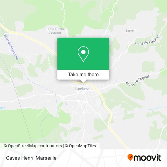 Caves Henri map