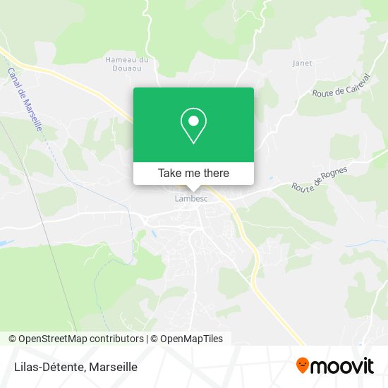 Lilas-Détente map
