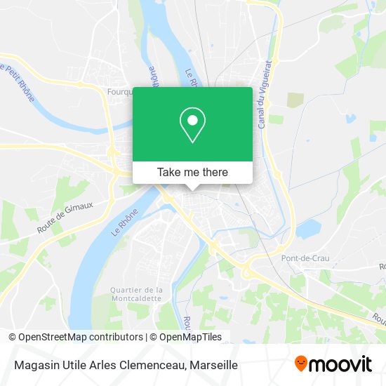 Magasin Utile Arles Clemenceau map