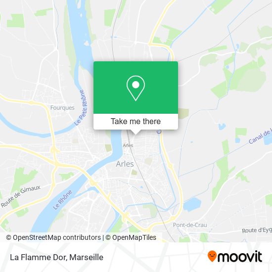 La Flamme Dor map