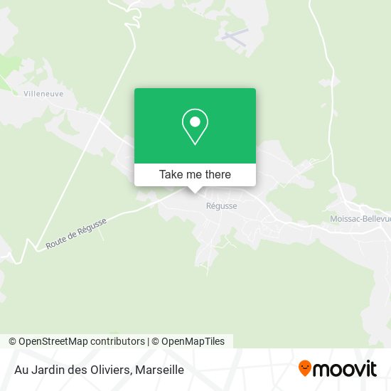 Au Jardin des Oliviers map