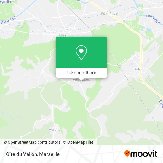 Gîte du Vallon map