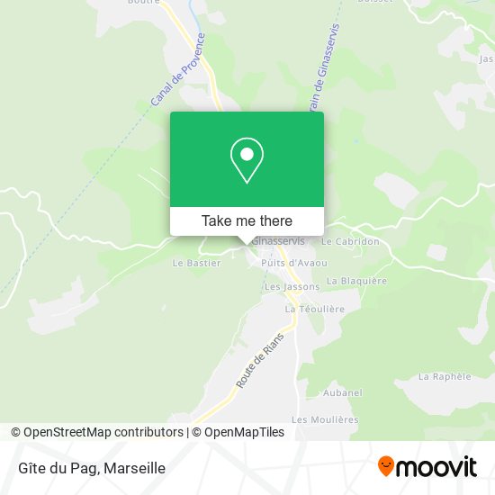 Gîte du Pag map