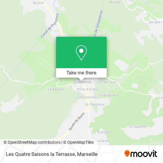 Les Quatre Saisons la Terrasse map