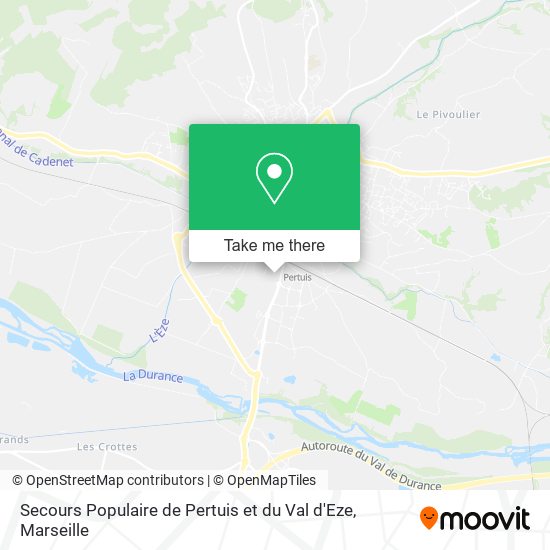 Secours Populaire de Pertuis et du Val d'Eze map