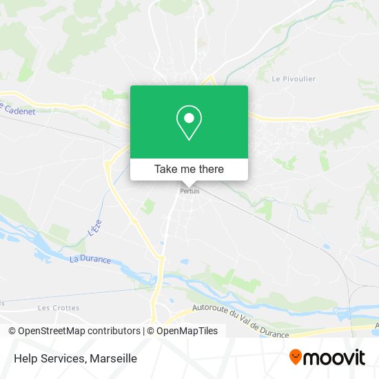 Help Services map