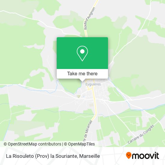 La Risouleto (Prov) la Souriante map