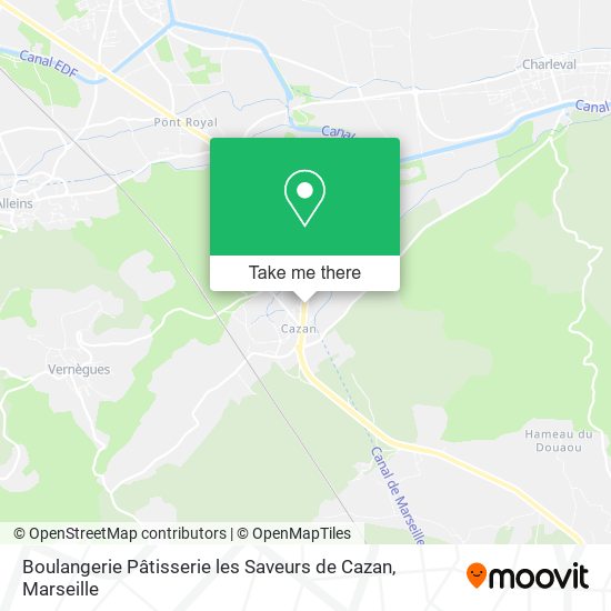 Boulangerie Pâtisserie les Saveurs de Cazan map
