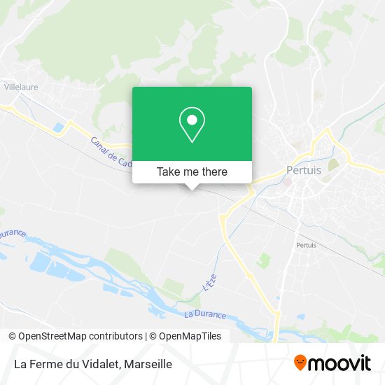 La Ferme du Vidalet map