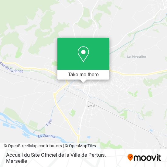 Accueil du Site Officiel de la Ville de Pertuis map