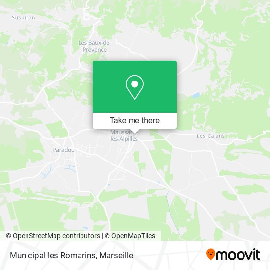 Municipal les Romarins map