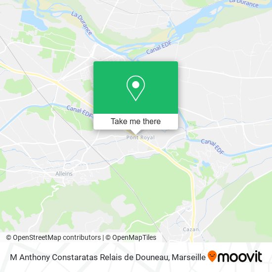 M Anthony Constaratas Relais de Douneau map