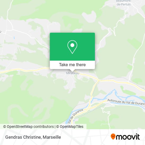 Gendras Christine map
