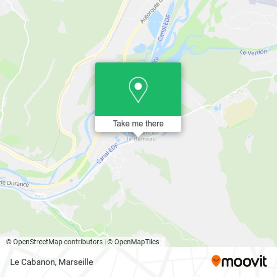Le Cabanon map