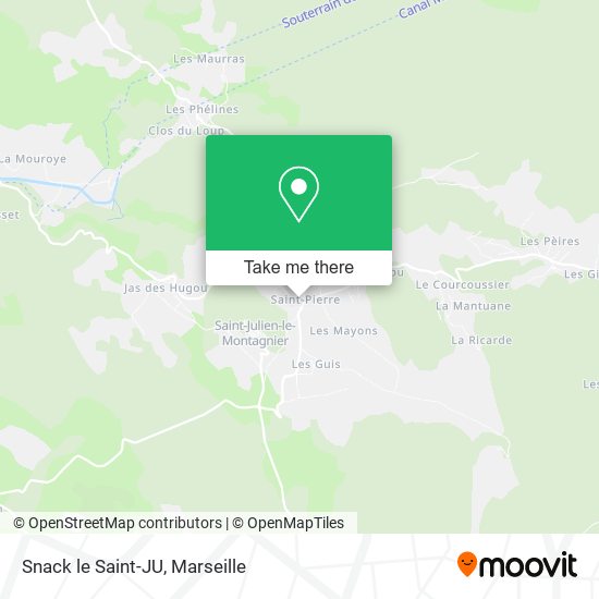 Snack le Saint-JU map