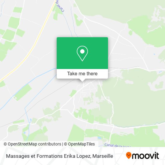 Mapa Massages et Formations Erika Lopez