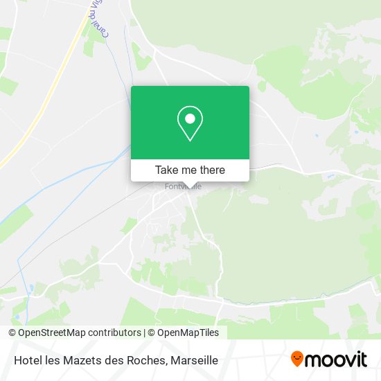 Hotel les Mazets des Roches map