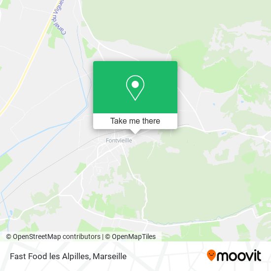 Fast Food les Alpilles map