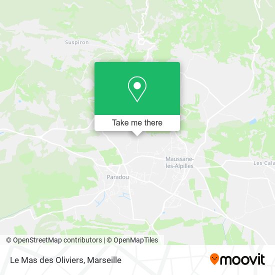 Le Mas des Oliviers map
