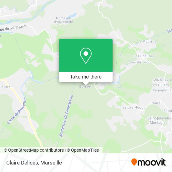 Claire Délices map