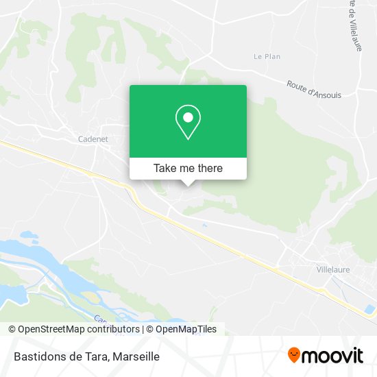 Bastidons de Tara map