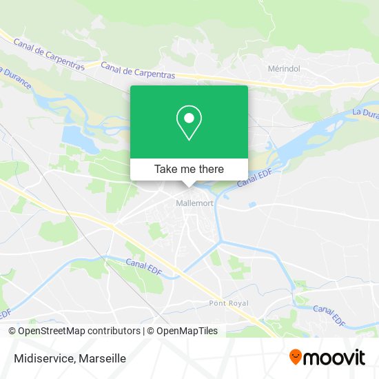 Midiservice map